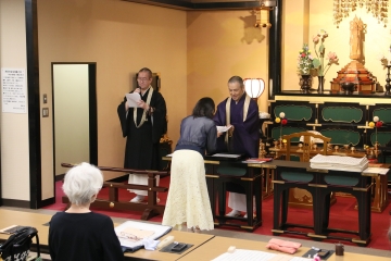 月例写経の会「修了式」